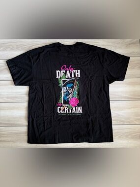 A$$holes Live Forever Grim Reaper Tee  Black XXL NWT IN PACKAGE